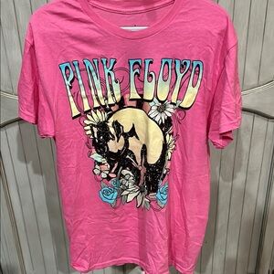 Pink Floyd Pink Short Sleeve Tee with Vintage Graphic